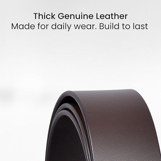RABELL Genuine Leather Belt Fits Waist up to 46 inches