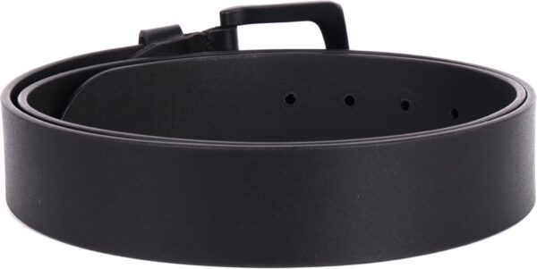 Black Leather Belt for Men - Image 2