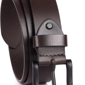 Brown Leather Belt for Men