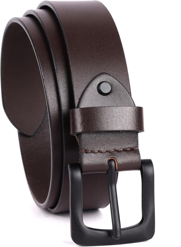 Brown Leather Belt for Men
