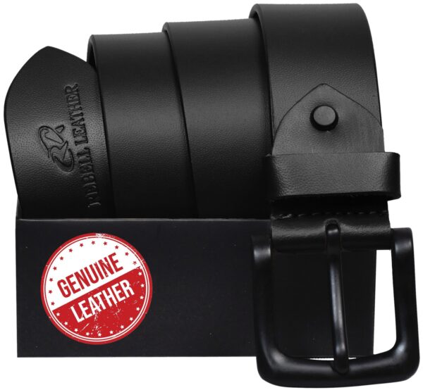 Rabell SpaceBlack  Leather belt for men