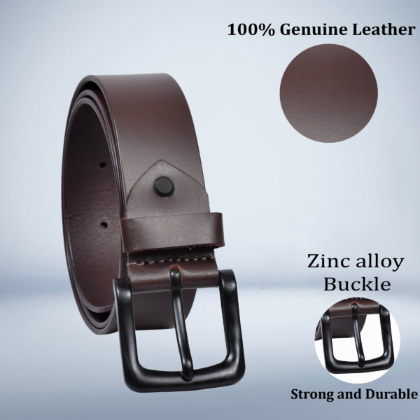 Rabell Brown Leather Belt - Image 2